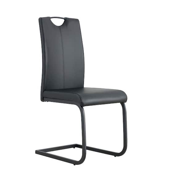 Modern Black PU Dining Chairs (Set of 2) KLD24154194 - The Home Depot