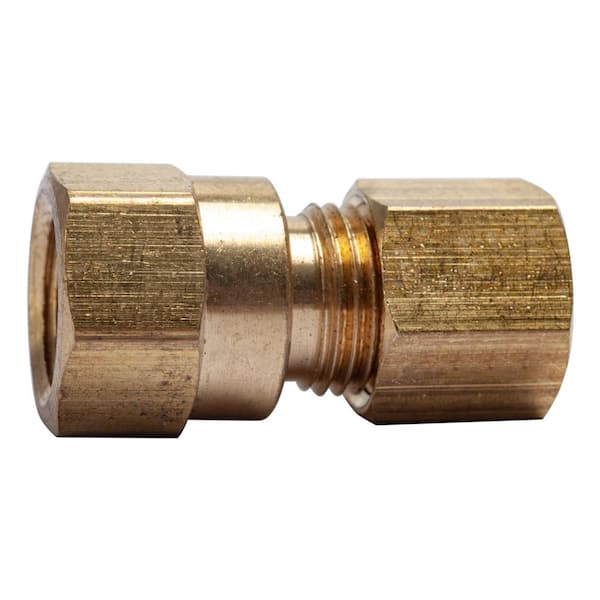 LTWFITTING 1/4 in. O.D. Comp x 1/8 in. FIP Brass Compression Adapter Fitting (5-Pack)