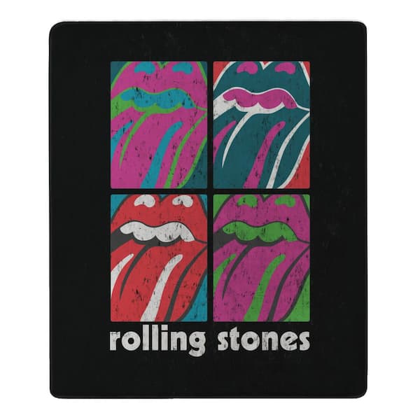 The Rolling Stones Multi Tongues Cloud Touch Throw Blanket 60 x 70 in.