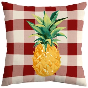 Welcome Fruit Chili Outdoor Square Throw Pillow