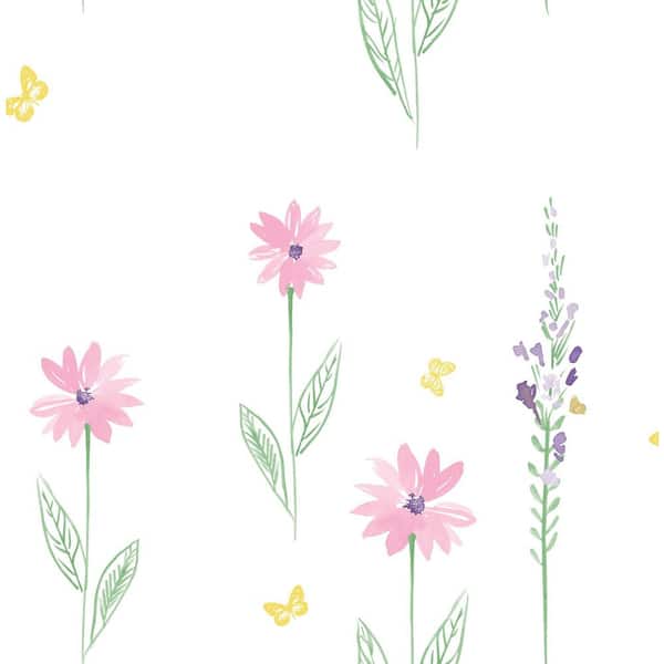 Seabrook Designs Daisy Field Paper Strippable Roll (Covers 56 sq. ft.)