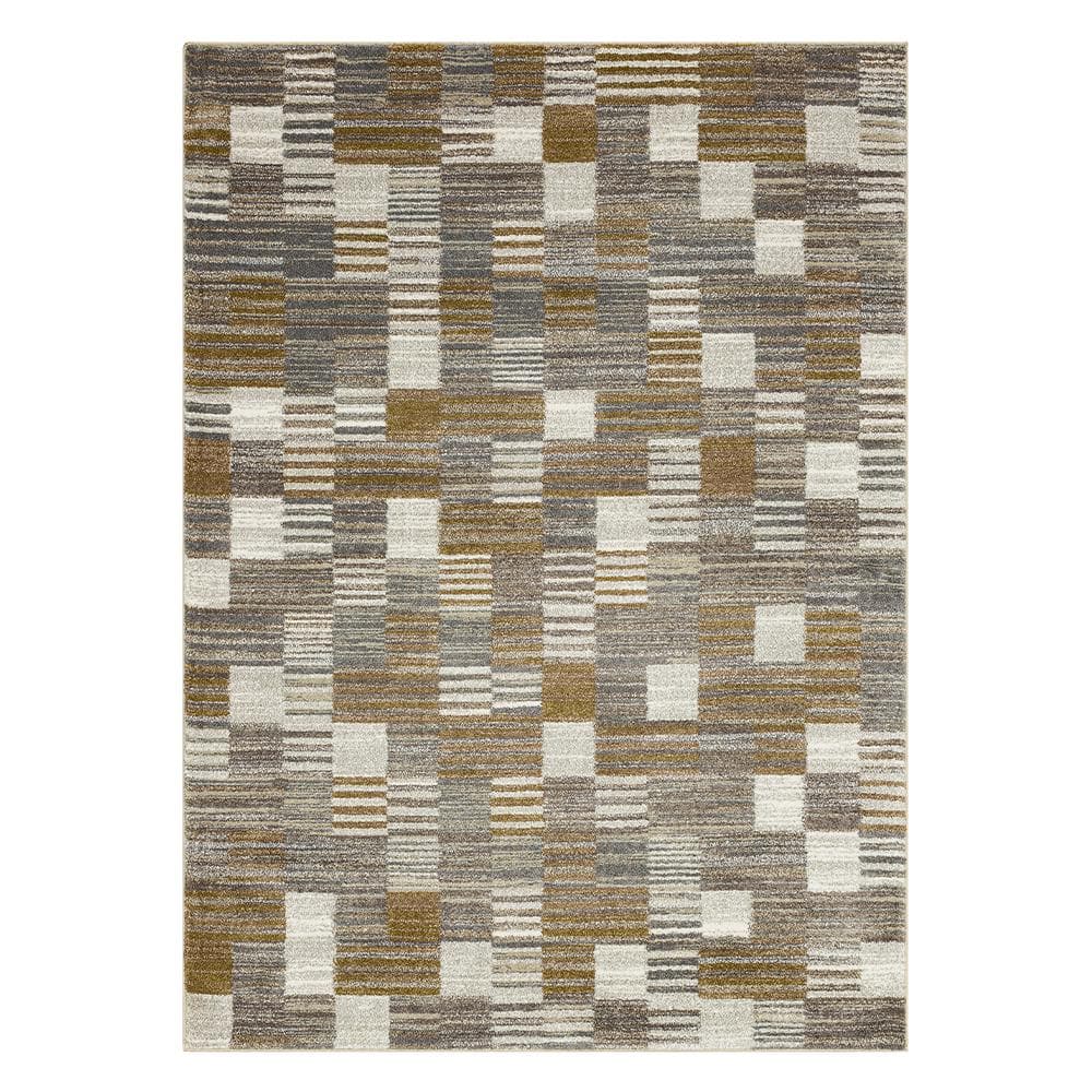 Pernette Gray/Beige 6 ft. 6 in. x 9 ft. Geometric Area Rug price history on PriceWatchPro