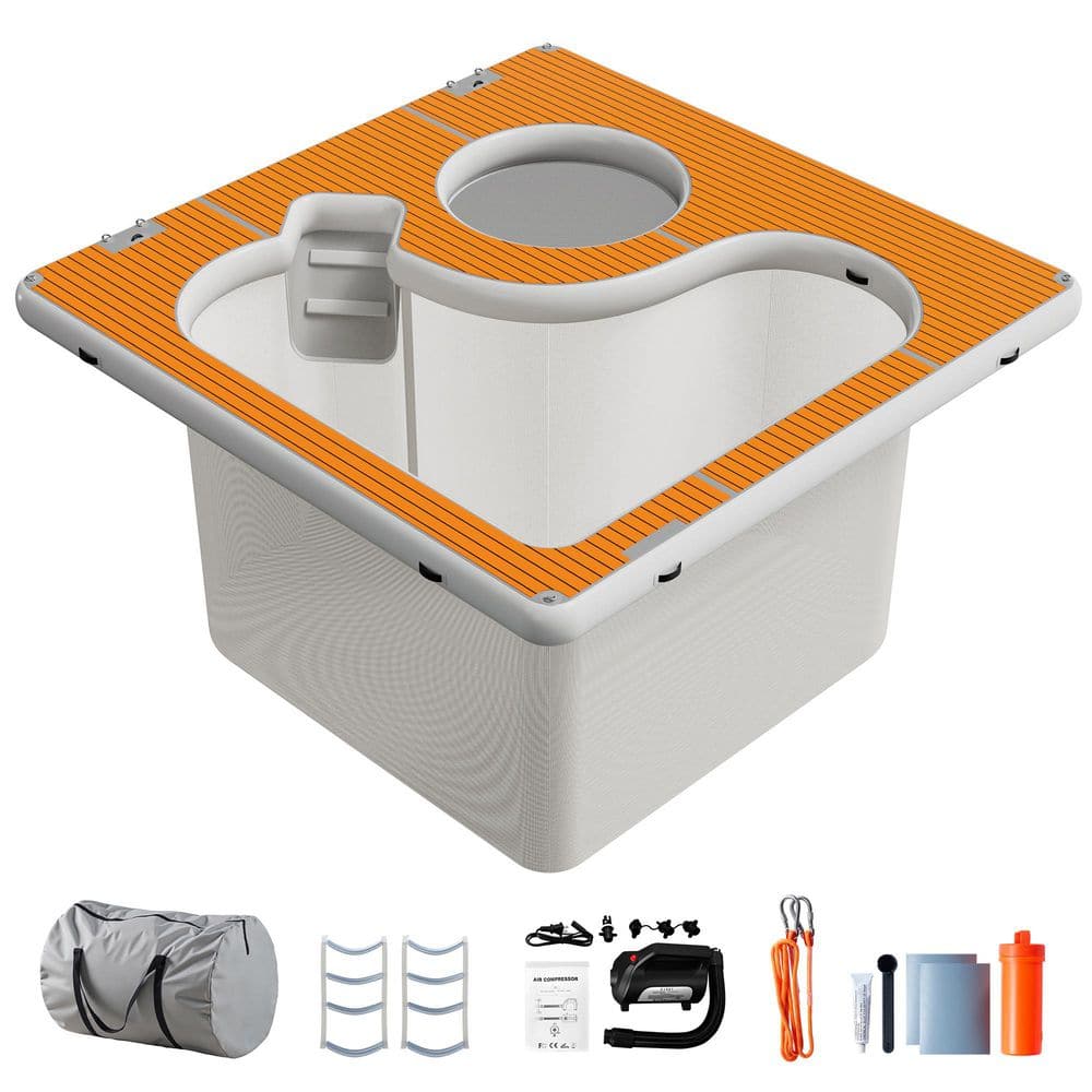 【新品未使用】POOLDE(プールデ)/FLOATING CAM amerlife 13 ft. x 13 ft. Inflatable Sea Pool, Swimming Pool