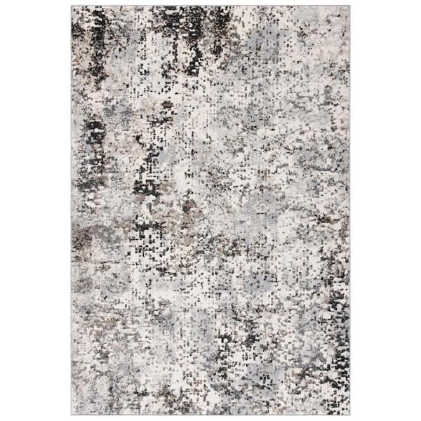 SAFAVIEH Lagoon Gray/Dark Gray 5 ft. x 8 ft. Abstract Area Rug