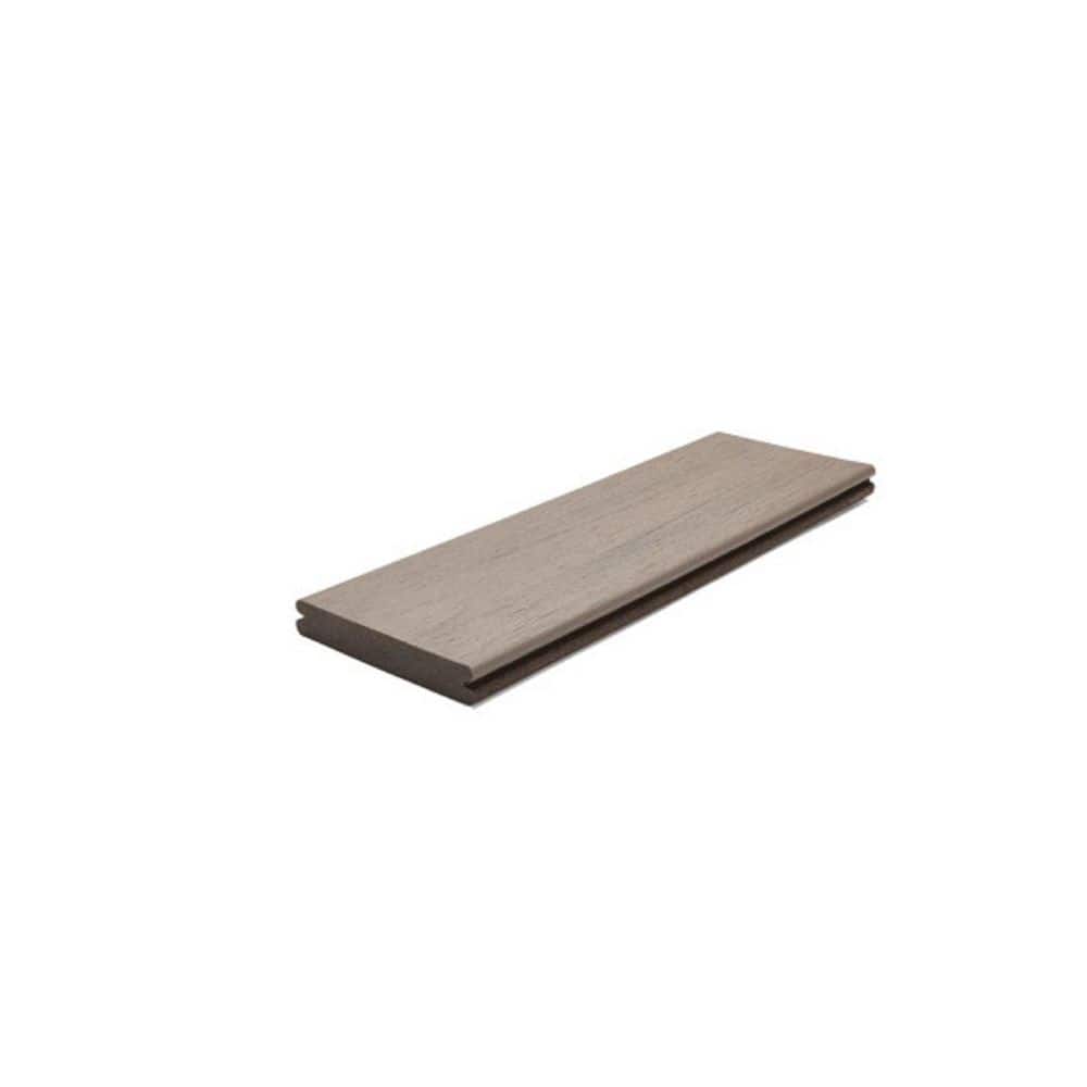 Select 1 in. x 6 in. x 16 ft. Malted Barley Grooved Edge Composite Decking Board price history on PriceWatchPro