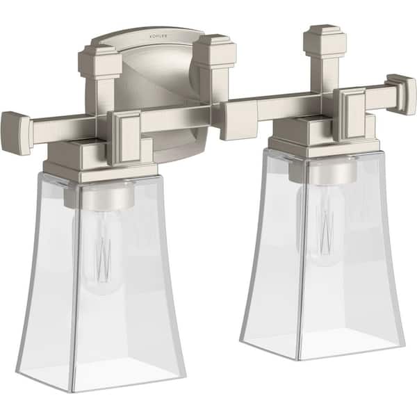 Riff 2-Light Brushed Nickel Wall Sconce