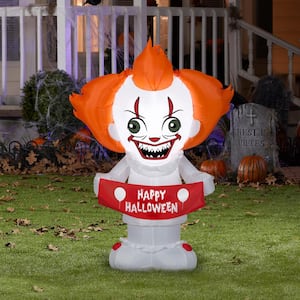 48.03 in. Tall Halloween Inflatable-Stylized Pennywise-SM-Warner Brothers