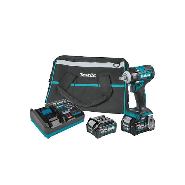 40-Volt Max XGT Brushless Cordless 4-Speed 1/2 in. Impact Wrench Kit, 2.5Ah with XGT Brushless 5in. Angle Grinder