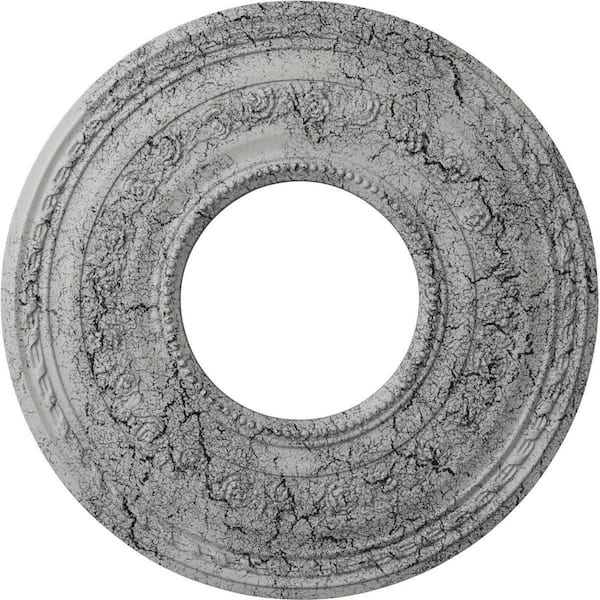 Ekena Millwork 1-1/8 in. x 29-3/8 in. x 29-3/8 in. Polyurethane Anthony Ceiling , Ultra Pure White Crackle