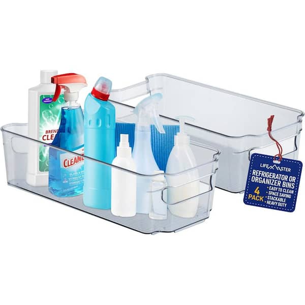 LIFEMASTER 4 Piece Stackable Refrigerator and Freezer Containers Set
