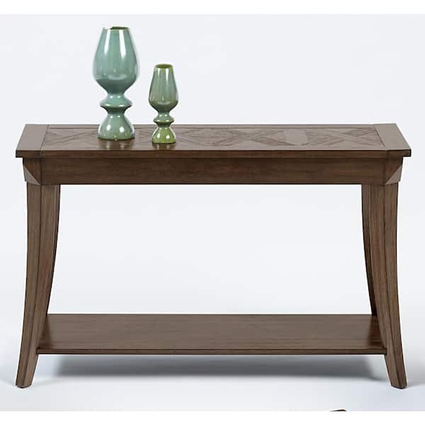 Progressive Furniture Appeal I 48 in. Dark Brown Standard Rectangle Wood Console Table with Storage