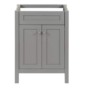 Maywell 24 in. W x 19 in. D x 34 in. H Bath Vanity Cabinet without Top in Sterling Gray