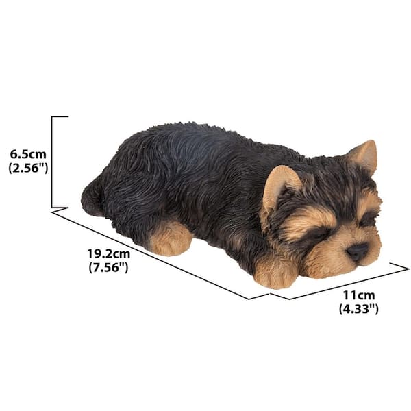 Hi Line Gift Yorkshire Terrier Puppy Sleeping Statue 87710 M The Home Depot