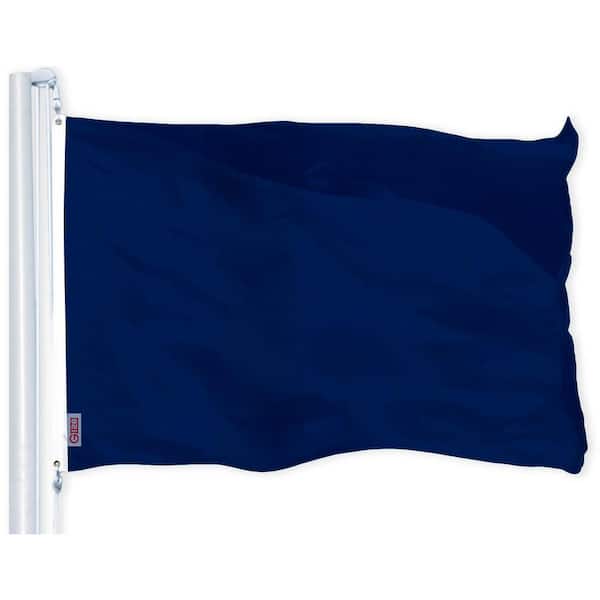 G128 2.5 ft. x 4 ft. Polyester Blue Printed Flag 150D BG 1PK