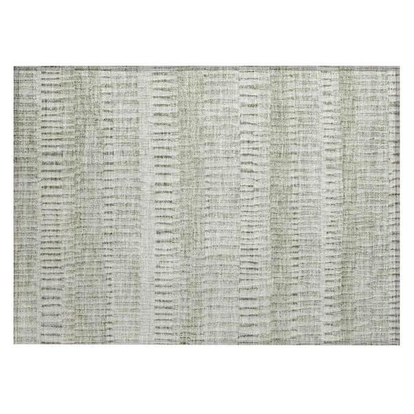 Chantille Machine Washable Indoor/Outdoor Abstract ACN2807 Sage 2 ft. x 3 ft. Accent Rug