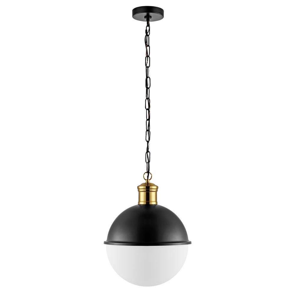 Gold and Gray Glass LED Contemporary Pendant Light