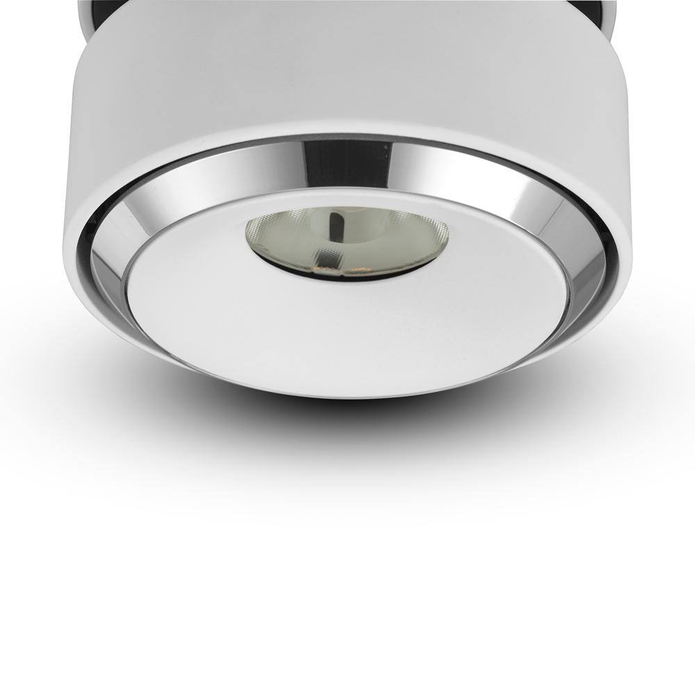 Orbit White Aluminum LED Flush Mounted Downlight