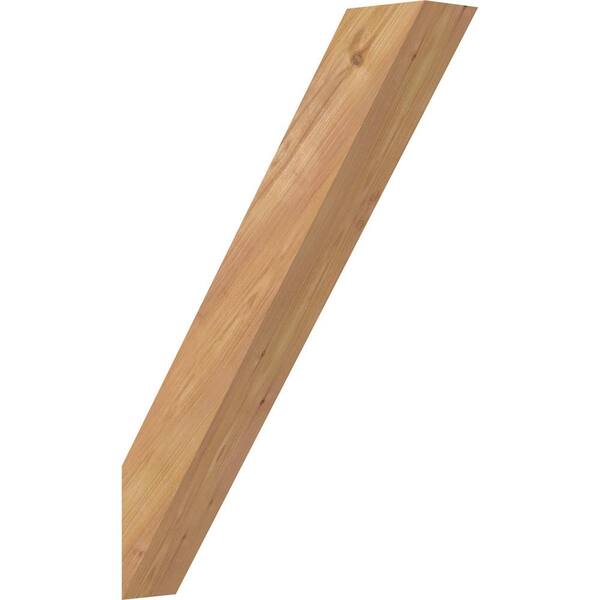 Ekena Millwork 3 1/2"W x 18"D x 26"H Traditional Smooth Knee Brace, Western Red Cedar