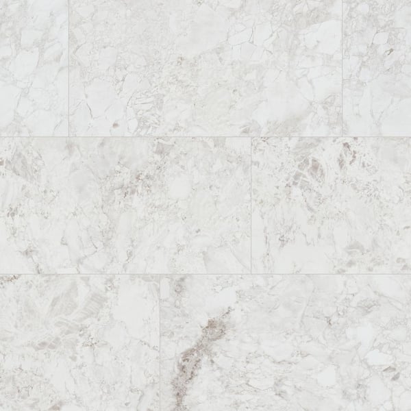 Daltile Santa Loma Snowfall 24 in. x 48 in. Polished Porcelain Stone Look Floor and Wall Tile (15.5 sq. ft./case)