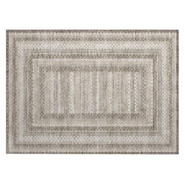 Chantille Machine Washable Indoor/Outdoor Abstract ACN2011 Taupe 2 ft. x 3 ft. Accent Rug