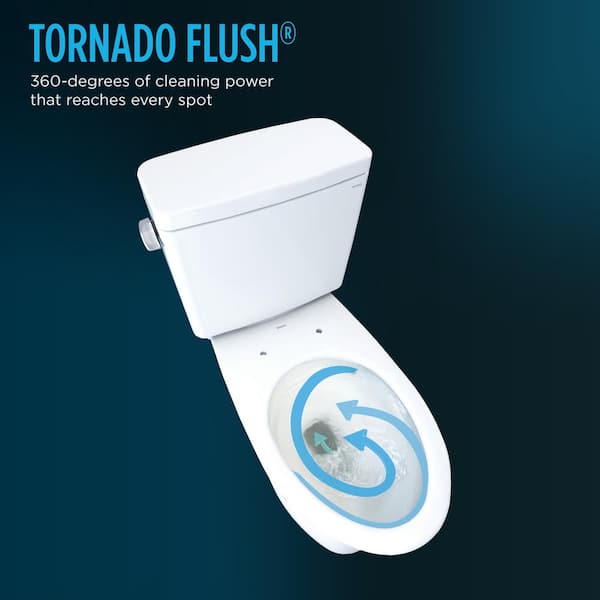 TOTO Drake Modern 10 in. Rough In Two-Piece 1.28 GPF Single