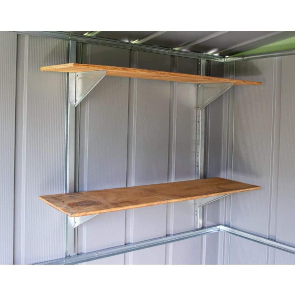 Arrow Heavy-Duty Galvanized Steel Shelf Bracket Kit, 8.41 x 35.81 in