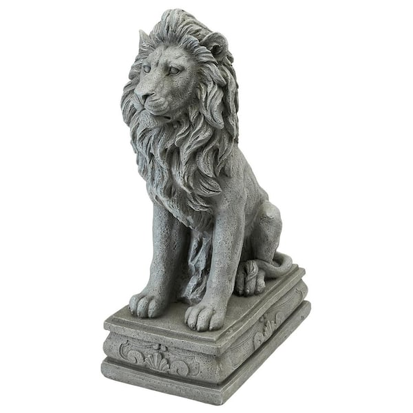 Design Toscano 30 in. H Fouquet Royal Palace Sentinel Lion Statue