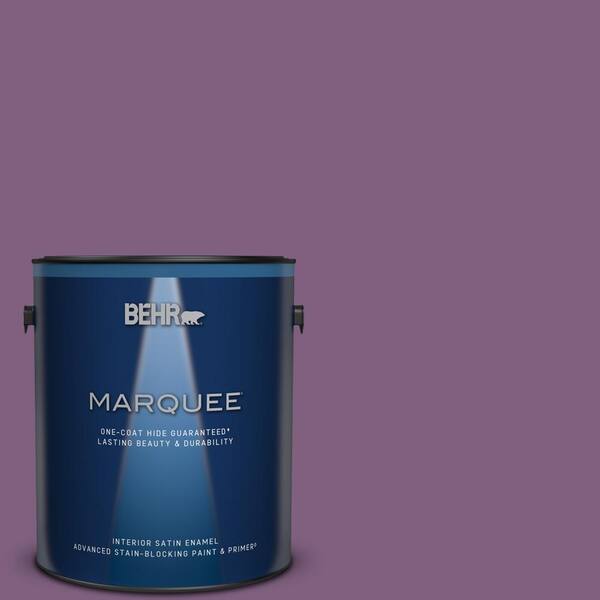 BEHR MARQUEE 1 gal. #MQ5-34 Showstopper One-Coat Hide Satin Enamel Interior Paint & Primer