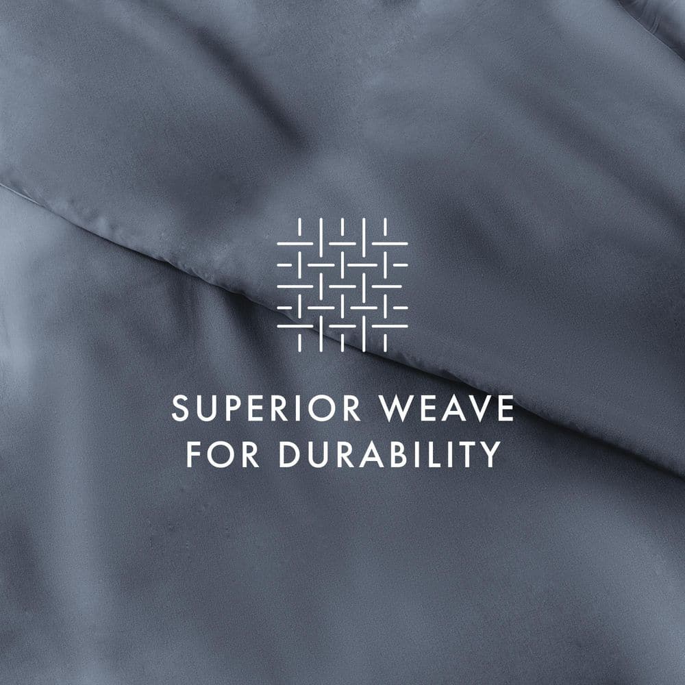 Stone Gray Twin/Twin XL Microfiber Duvet Cover Set