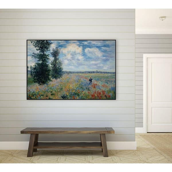 Monet 'Poppyfields' Canvas Wall Art (18 in shops x 24 in, Ready to Hang)