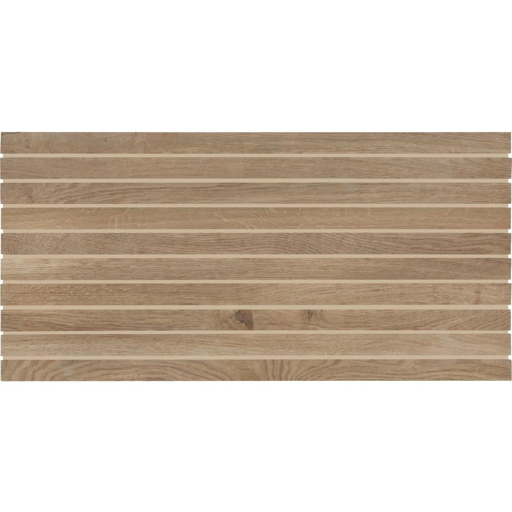 Acreage Palomino 12 in. x 24 in. Matte Porcelain Wood Look Mosaic Tile (7.56 sq. ft./case) price history on PriceWatchPro