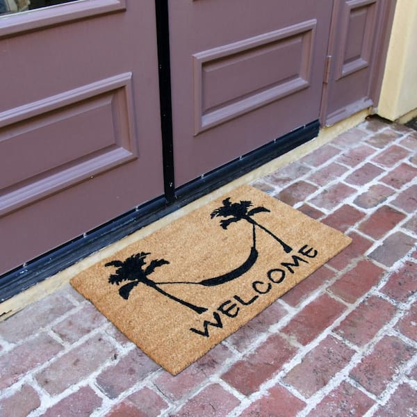 Rubber-Cal Chillin by The Shore 18 in. x 30 in. Beach Welcome Mat