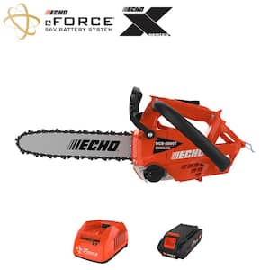 eFORCE 12 in. 56V X Series Cordless Battery Top Handle Chainsaw with 2.5Ah Battery and Charger
