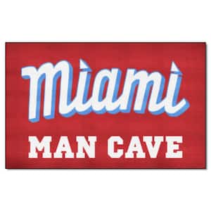 Miami Marlins Man Cave Ulti-Mat Rug - 5ft. x 8ft.