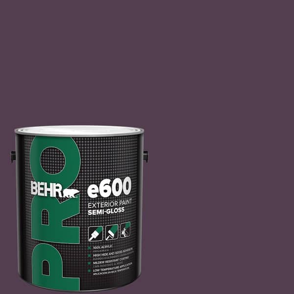 BEHR PRO 1 gal. #PPU17-02 Oriental Eggplant Semi-Gloss Exterior Paint