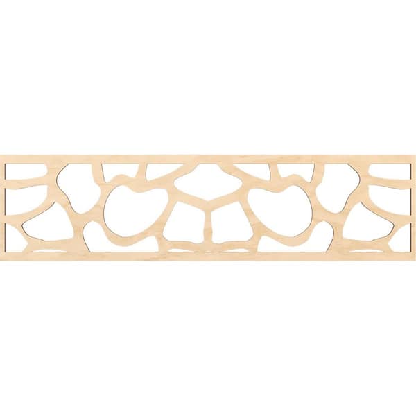 Ekena Millwork Rochester Fretwork 0.25 in. D x 47 in. W x 12 in. L Birch Wood Panel Moulding