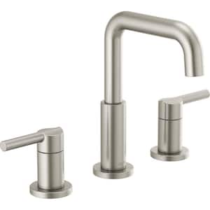 Nicoli 8 in. Widespread 2-Handle Bathroom Faucet in Stainless
