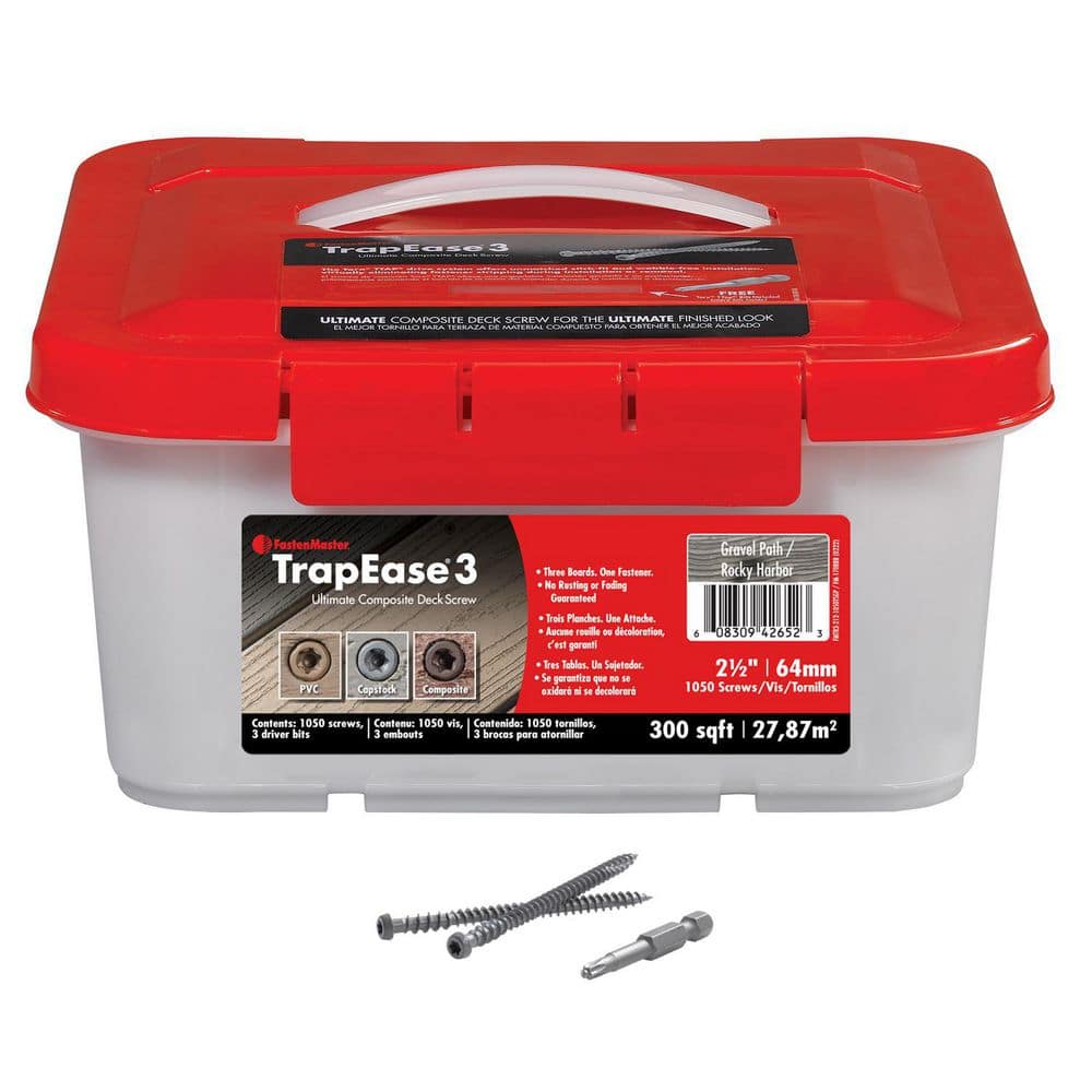 TrapEase3 1050-Piece 2-1/2 in. Gravel Path Deck Screws price history on PriceWatchPro