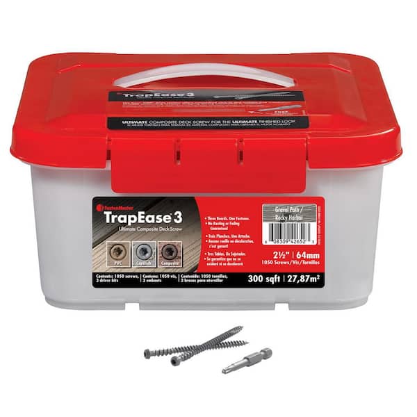 TrapEase3 1050-Piece 2-1/2 in. Gravel Path Deck Screws