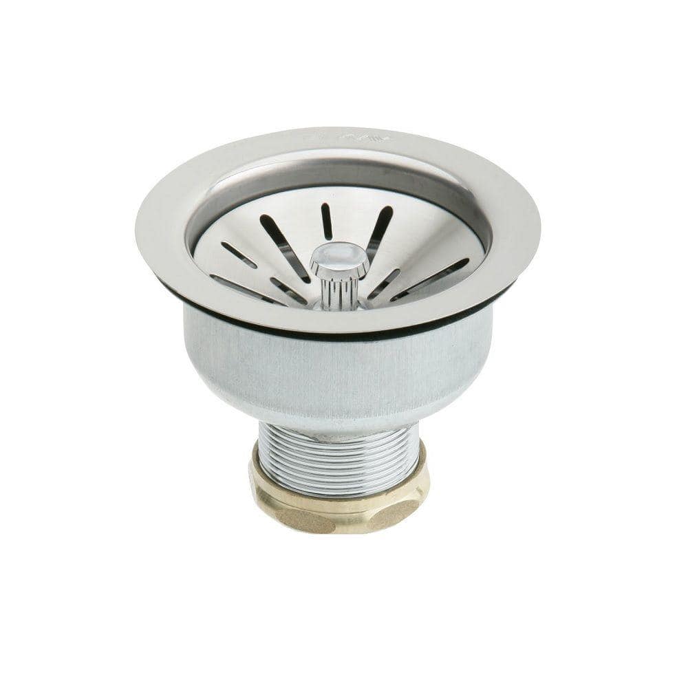 Glacier Bay Ball Lock Sink Strainer in Stainless Steel GB1.SR2.SS3B