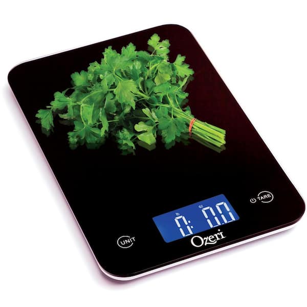 Ozeri - Touch Professional Digital Kitchen Scale (12 lbs. Edition), Tempered Glass in Elegant Black