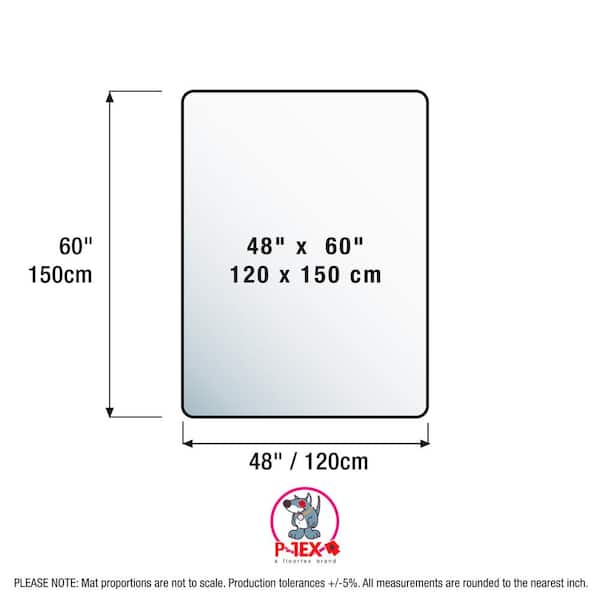 P-Tex Polycarbonate Dog Crate Floor Protector - 48 x 53