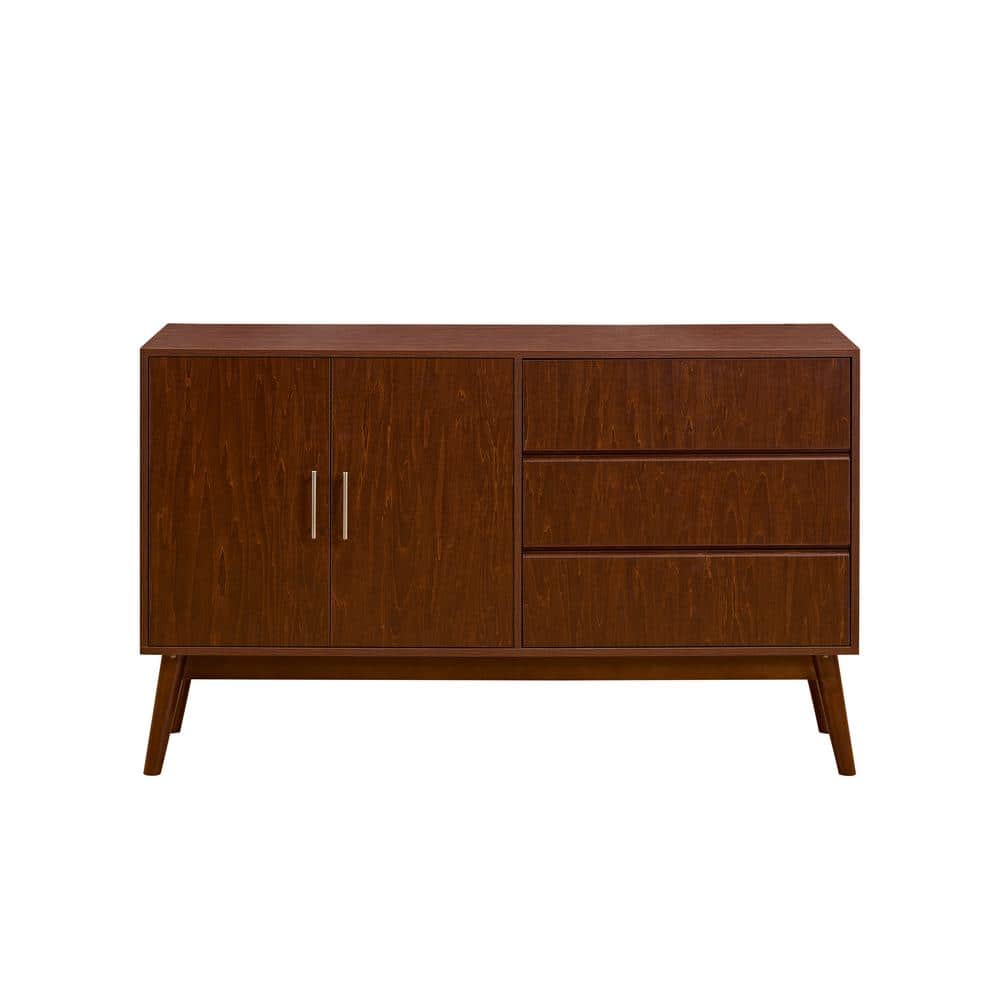 Brown Wood 15.7 in. Buffet Sideboard with Door Storage Cabinet