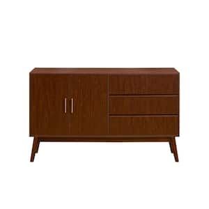 Brown Wood 15.7 in. Buffet Sideboard with Door Storage Cabinet