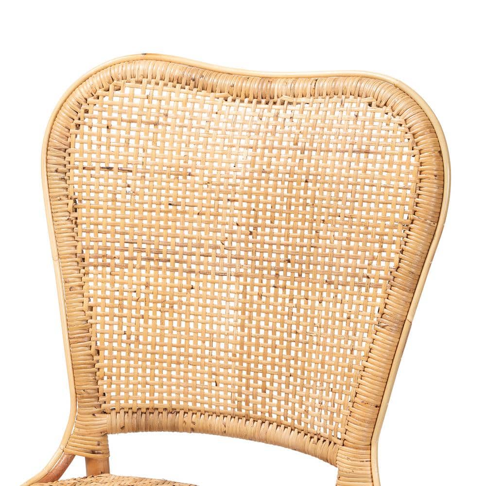 Bohemian Bliss Natural Rattan and Cane Side Chair