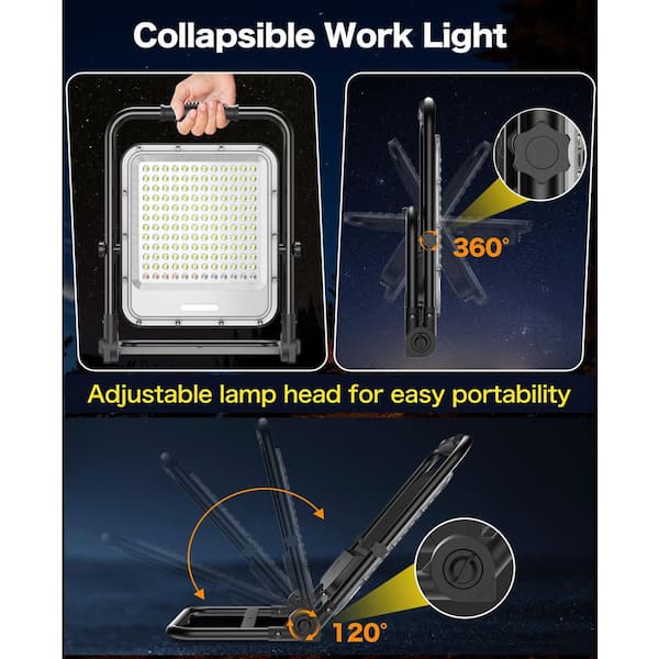Adewalk 400 Watt 42000 Lumens LED Portable Work Light with Stand