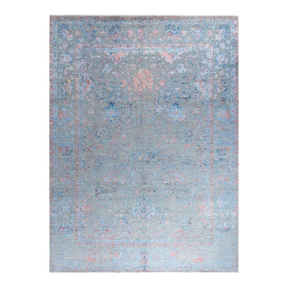 Ikat 9 ft. x 12 ft. Gray Abstract Wool Indoor Area Rug price history on PriceWatchPro