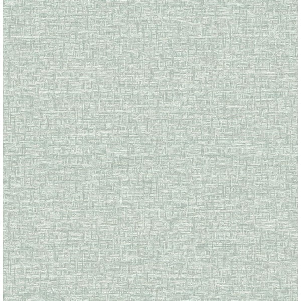 A-Street Prints Minerva Teal Blue Texture Geometric Wallpaper Sample