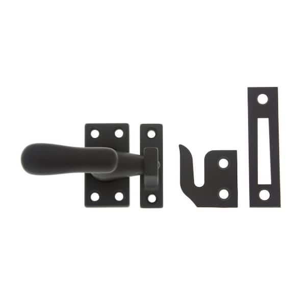 idh by St. Simons Oil-Rubbed Bronze Solid Brass Large Window Sash Lock with Casement Fastener