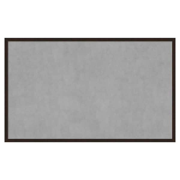 Amanti Art Carlisle Espresso Narrow 41 in. x 25 in. Framed Magnetic Board